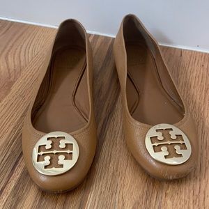 Tory Burch tan flats 9 1/2